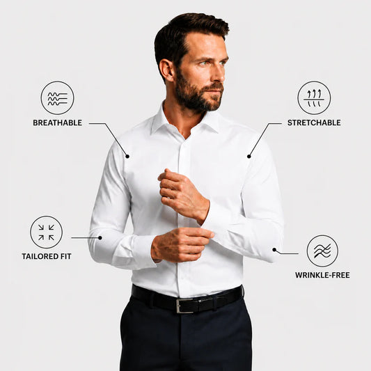 Non-Iron Anti-Sweat Stretch Shirt